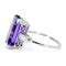 Bague 52.5 Bague cocktail Art déco en platine avec améthyste et diamants 58 Facettes 08680590B67741B99F4F0D06A2443A80