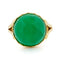 Bague 55 Adamse, C.N. - Bague solitaire en or jaune 14k avec émeraude 58 Facettes 06573269DF1B4AA79ED1C3B803CC1203