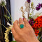 Bague 55 Adamse, C.N. - Bague solitaire en or jaune 14k avec émeraude 58 Facettes 06573269DF1B4AA79ED1C3B803CC1203