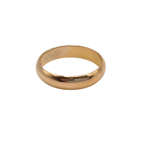Bague 57.5 Alliance en or rose 18 carats 58 Facettes #3132