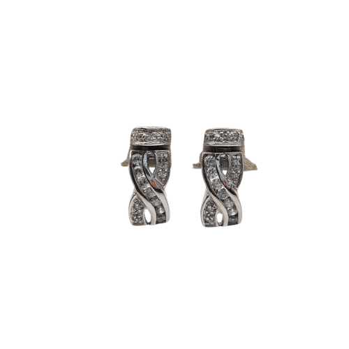 Boucles d'oreilles Boucles d’oreilles en or blanc 18k 58 Facettes #3528