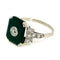 Bague 53 Bague Art déco octogonale en platine, diamants et onyx 58 Facettes 85EA8BFC6B4C4CD5967745371A2A81C2