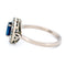 Bague 55 Bague cluster - Saphir et diamants taille rose en or blanc 18k 58 Facettes 3B7DB8888F7346B2B9D8B57475CDCF67