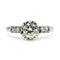 Bague 53 Bague solitaire en platine avec diamants 58 Facettes 2CCA45909708426FA1D73887271C6FC4