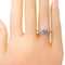 Bague 53 Bague solitaire en platine avec diamants 58 Facettes 2CCA45909708426FA1D73887271C6FC4