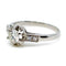Bague 53 Bague solitaire en platine avec diamants 58 Facettes 2CCA45909708426FA1D73887271C6FC4