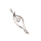 Pendentif Pendentif solitaire en or blanc 18K, diamant taille brillant 0,20 ct 58 Facettes 1779