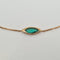 Bracelet Bracelet chaîne en or rose 18k avec émeraude 58 Facettes #4040