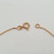 Bracelet Bracelet chaîne en or rose 18k avec émeraude 58 Facettes #4040