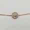 Bracelet Bracelet chaîne en or rose 18k serti de diamants 58 Facettes #4042