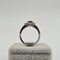Bague 53 Bague en or blanc 18k, diamants et saphir 58 Facettes #4335