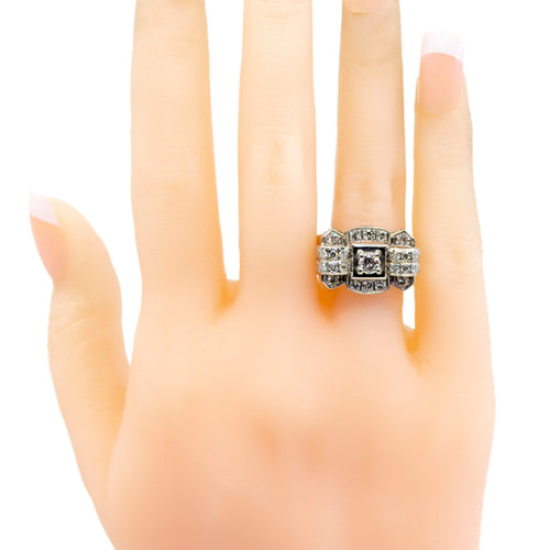 Bague 59 Bague rétro en platine et diamants 58 Facettes D7AC7C9E8C1D4282A68A7B967B814C58