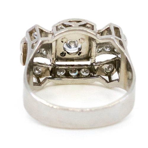 Bague 59 Bague rétro en platine et diamants 58 Facettes D7AC7C9E8C1D4282A68A7B967B814C58