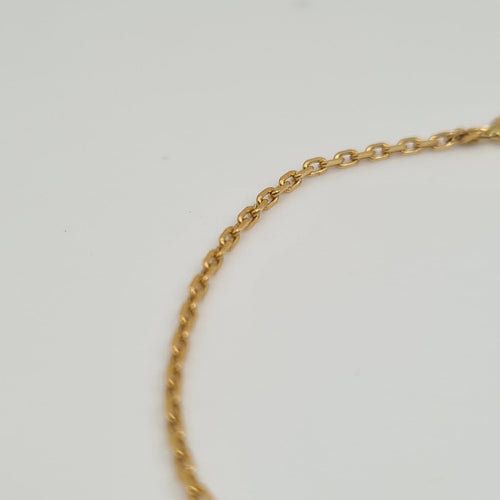 Bracelet Bracelet chaîne en or jaune 18k 58 Facettes #4409