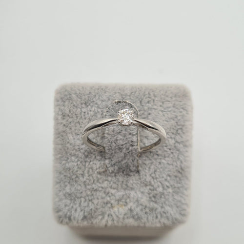 Bague 54 Solitaire - Bague en or blanc 18k 58 Facettes #4464
