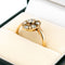 Bague 54 Bague ovale en or 14k et diamants taille rose 58 Facettes 9C9C6547271F41A4A36536569F58E921