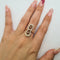 Bague 54 Bague en or rose 18k avec diamants 58 Facettes #4471
