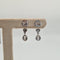 Boucles d'oreilles Boucles d’oreilles en or blanc 18k avec diamants naturels 58 Facettes #4483