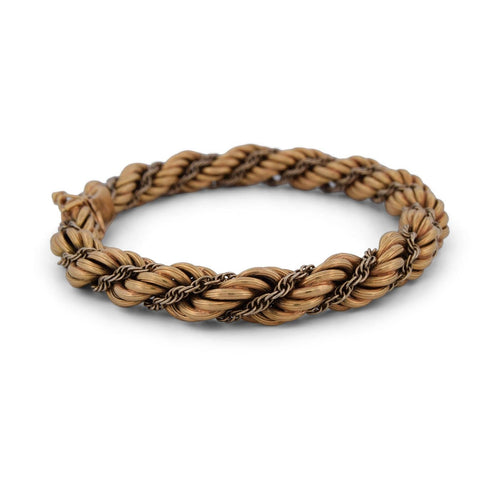 Bracelet Bracelet vintage en or jaune 18 kt 58 Facettes BR42 (04629)