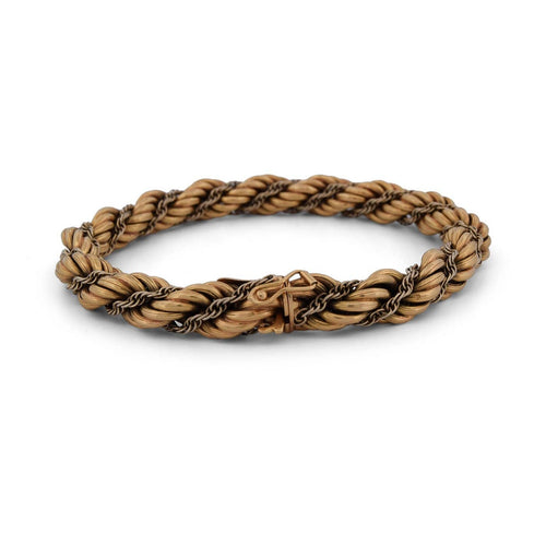 Bracelet Bracelet vintage en or jaune 18 kt 58 Facettes BR42 (04629)
