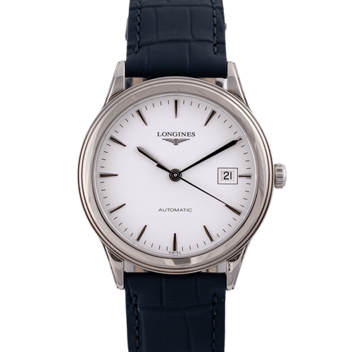 Montre Longines Flagship - Montre automatique en acier, réf. L4.974.4 58 Facettes TOT-12007