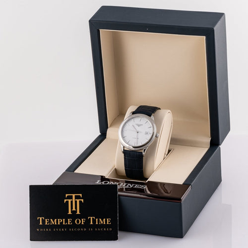 Montre Longines Flagship - Montre automatique en acier, réf. L4.974.4 58 Facettes TOT-12007
