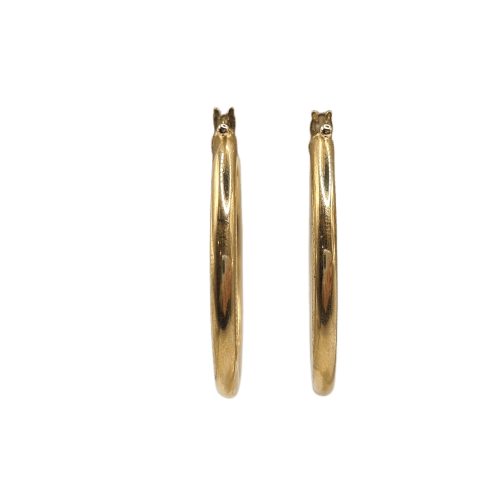 Boucles d'oreilles Créoles en or jaune 18k 58 Facettes #3948