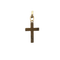 Pendentif Pendentif croix en or jaune 18 carats 58 Facettes #4501
