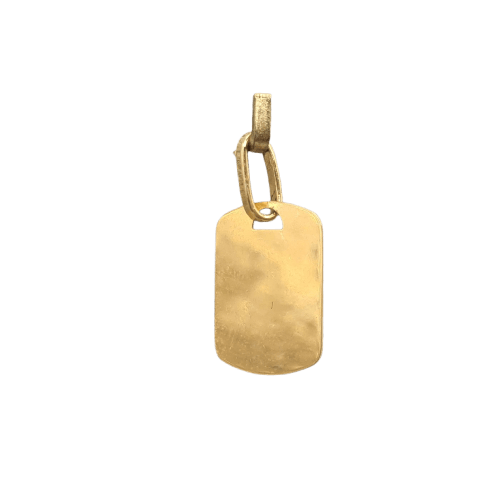 Pendentif Pendentif rectangulaire en or jaune 18 carats 58 Facettes #4503