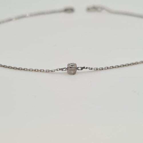 Bracelet Bracelet en or blanc 18 carats avec diamants 58 Facettes #4519