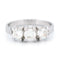 Bague 53 Bague trilogie en platine avec diamants taille ancienne 58 Facettes 0472804AB5EE4A159037190DC21CD41A