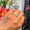 Bague 53 Bague trilogie en platine avec diamants taille ancienne 58 Facettes 0472804AB5EE4A159037190DC21CD41A