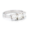 Bague 53 Bague trilogie en platine avec diamants taille ancienne 58 Facettes 0472804AB5EE4A159037190DC21CD41A