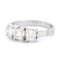 Bague 53 Bague trilogie en platine avec diamants taille ancienne 58 Facettes 0472804AB5EE4A159037190DC21CD41A