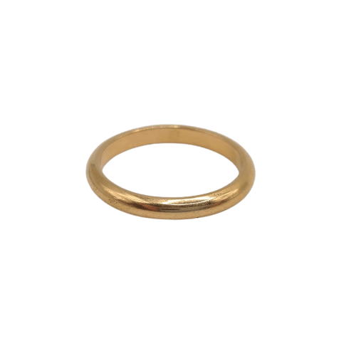 Bague 58 Bague alliance en or rose 18 carats 58 Facettes #4573