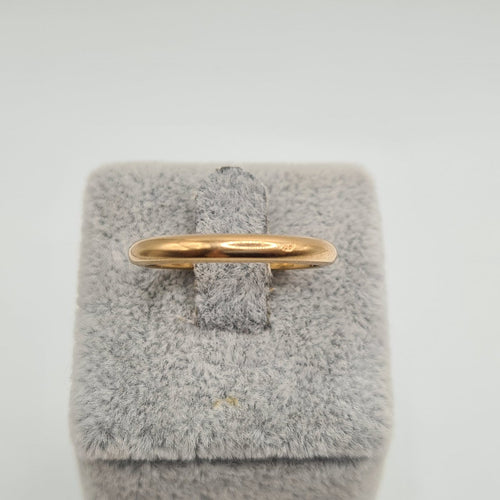 Bague 58 Bague alliance en or rose 18 carats 58 Facettes #4573