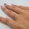 Bague 49 Bague alliance en or blanc 18 carats 58 Facettes #4577