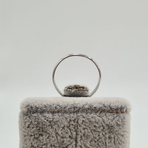 Bague 49 Bague alliance en or blanc 18 carats 58 Facettes #4577