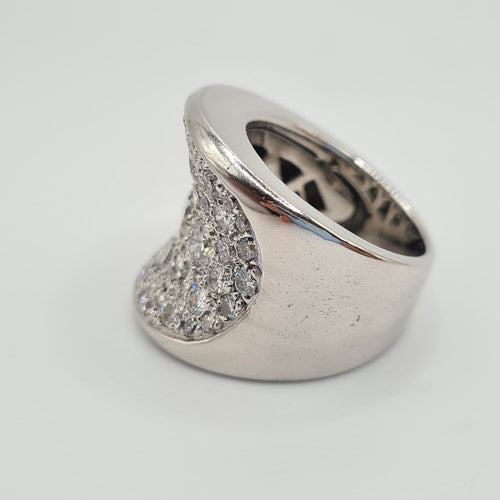 Bague 54 Bague en or blanc 18k 58 Facettes #4791