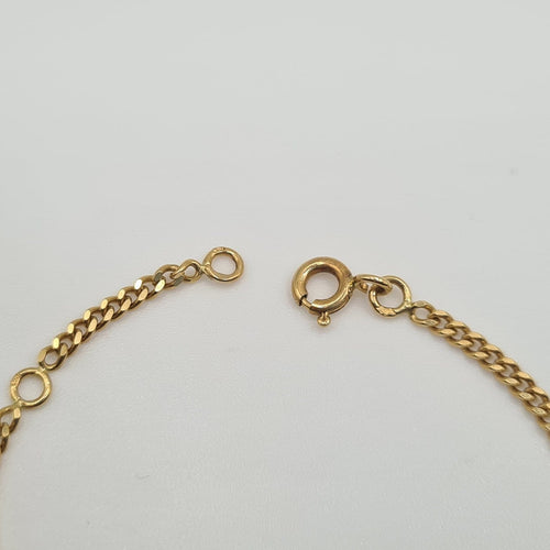 Bracelet Bracelet gourmette en or jaune 18 carats 58 Facettes #4807