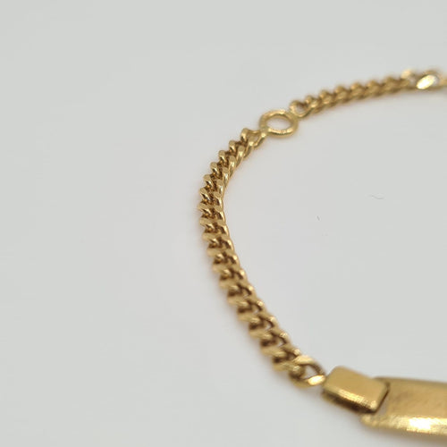 Bracelet Bracelet gourmette en or jaune 18 carats 58 Facettes #4807