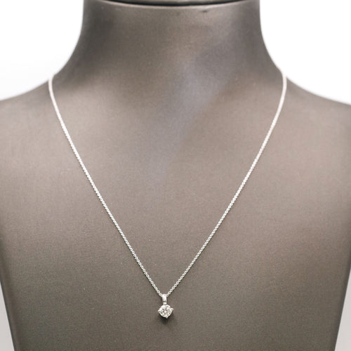 Collier solitaire avec diamant naturel 0,33 ct 58 Facettes UKA000156GM