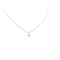 Collier SENIA - Collier solitaire en diamant, or blanc 18k 58 Facettes UKA0000169GM