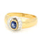 Bague 56 Bague vintage en or jaune 18 carats, saphir et diamants 58 Facettes 67719BDBE6E447E6B303A89F96C9A2EE