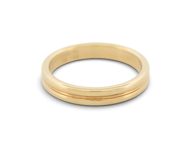 Bague 51 Boucheron - Alliance double godron en or jaune 18k, taille 51 58 Facettes 277151