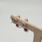 Boucles d'oreilles Boucles d’oreilles en or blanc 18k et rubis 58 Facettes #4886