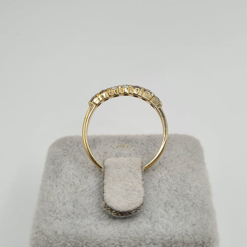 Bague 54 Bague en or jaune 18k ornée de diamants 58 Facettes #4914