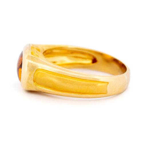Bague 61 Bague têtes de panthère en or jaune 18 carats et citrine 58 Facettes 0252E062542541D5B0831CF7CB0A50BC