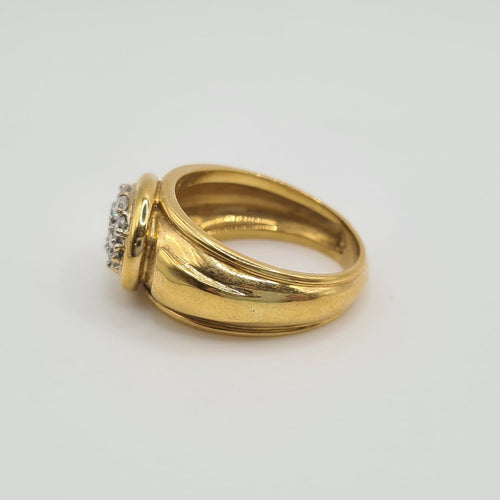 Bague Bague en or jaune 18k et diamants 58 Facettes #4978