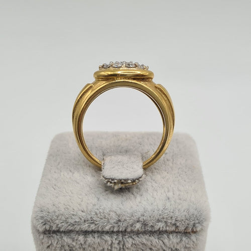 Bague Bague en or jaune 18k et diamants 58 Facettes #4978